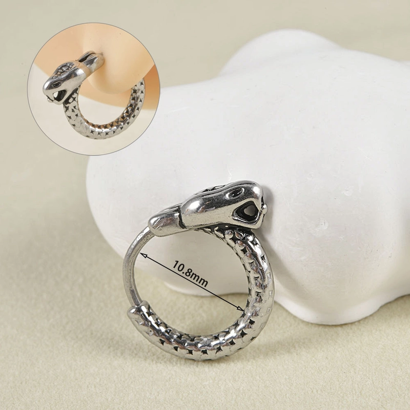 Bracelet Cobra En Argent 925 - Style Tribal, Occasion En Excellent état, Bijou Homme/femme