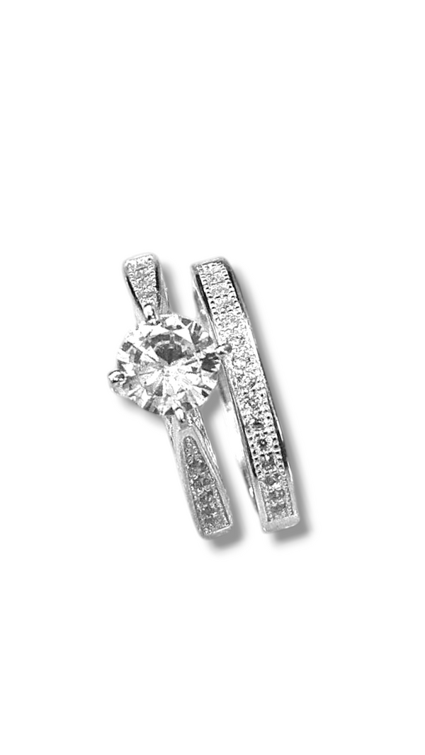 Dúo matrimonio para mujer en plata 925