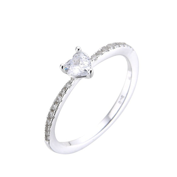 Anillo mini corazón en plata 925