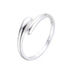 Anillo de gota en plata 925