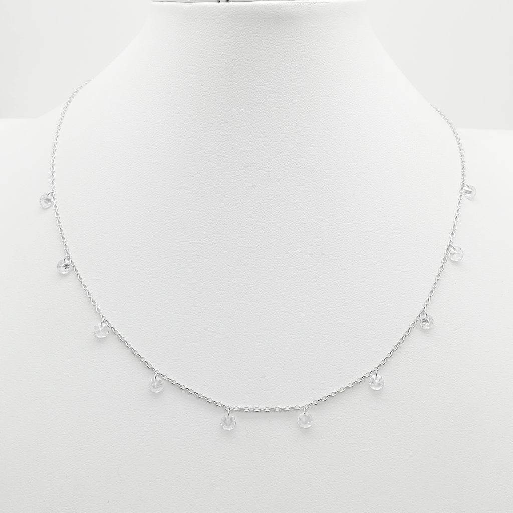 Choker con circones en plata 925