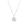 Collar con flor en plata 925