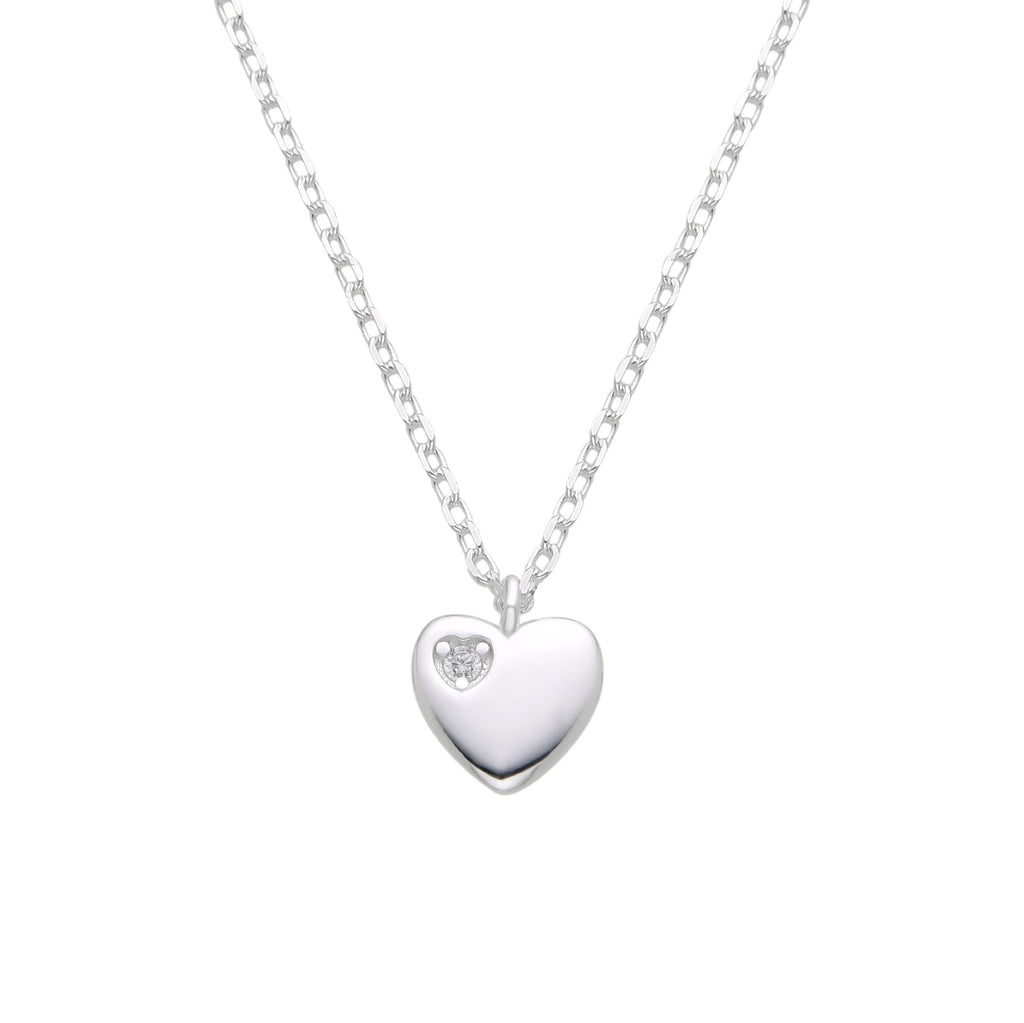 Collar con corazón en plata 925