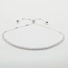 Pulsera Tennis ajustable en plata 925 con circones clear.