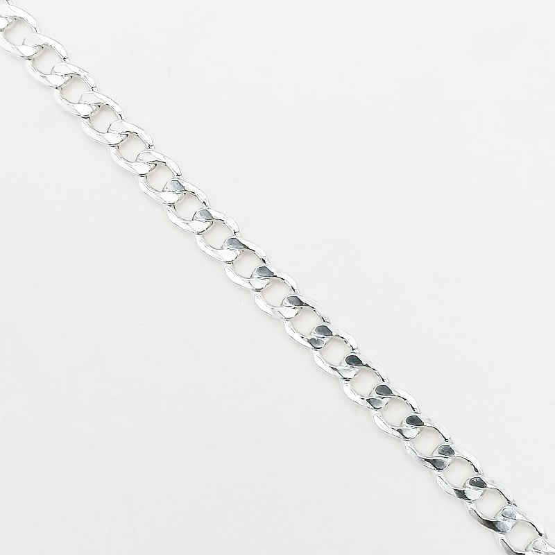 Pulsera tejido curb en plata 925