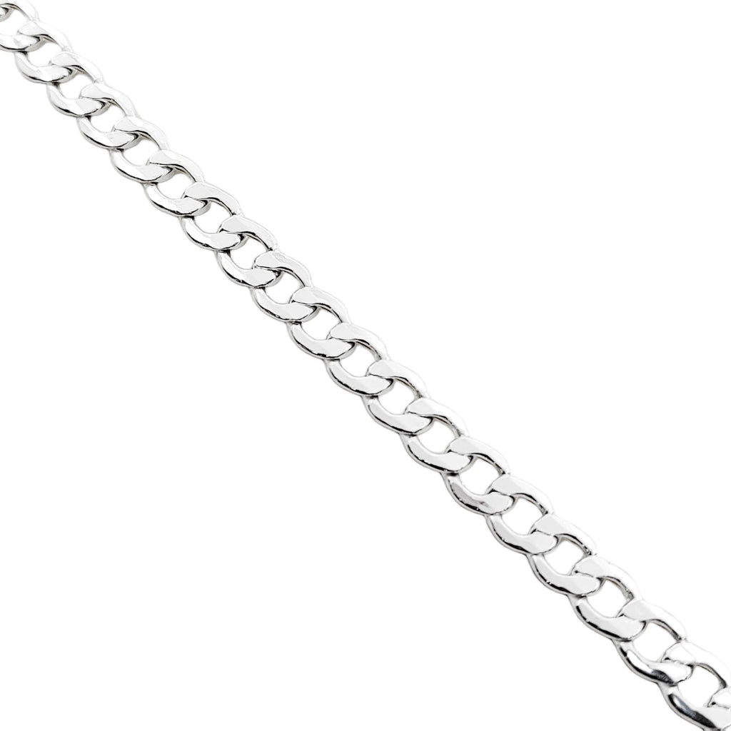 Pulsera tejido Curb en plata 925