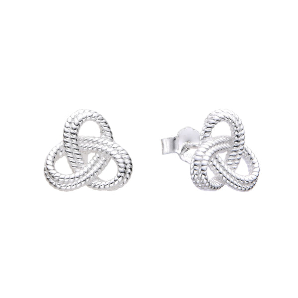 Aretes triqueta celta en plata 925