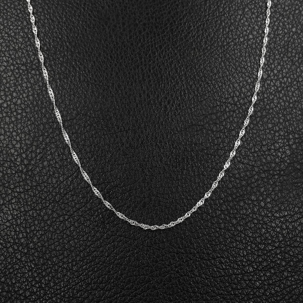 Cadena Singapur en plata 925