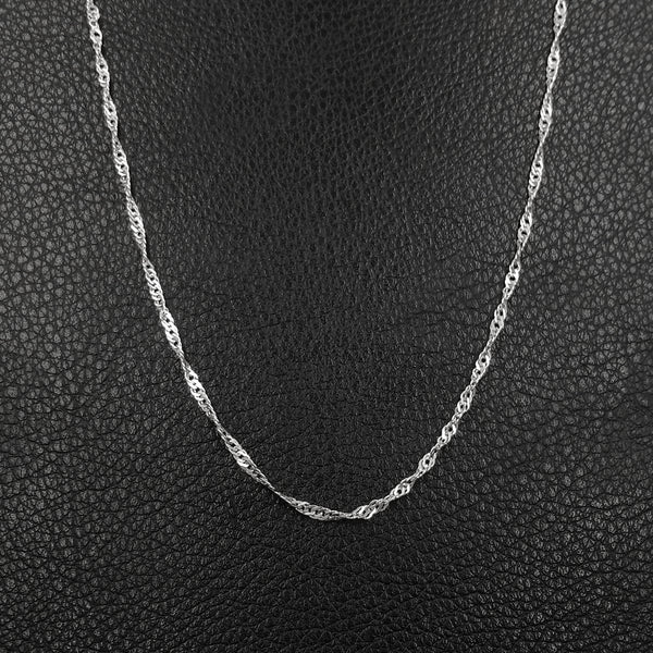 Cadena Singapur en plata 925