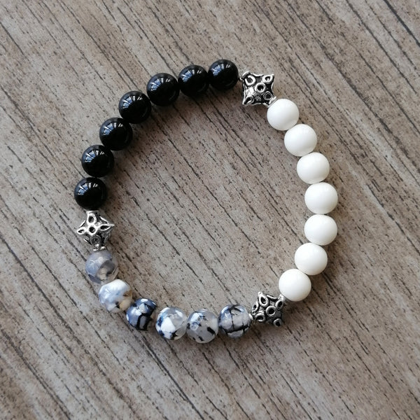 Pulsera con piedras naturales