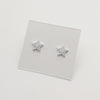 Detalles aretes de estrella con circones en plata 925