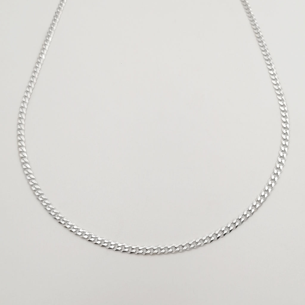 Collar "Curb" en plata 925 60 cm