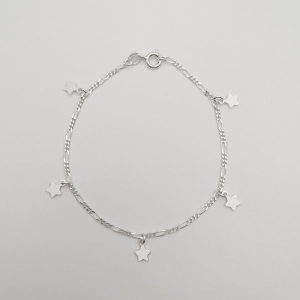 Pulsera con estrellas en plata 925