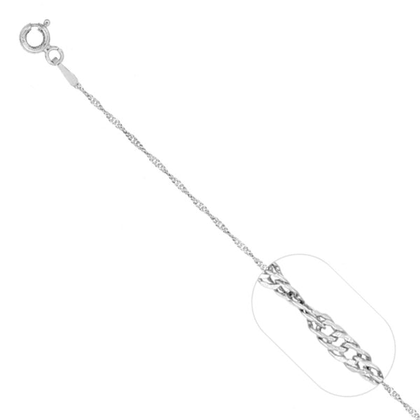Cadena Singapur 45 cm en plata 925